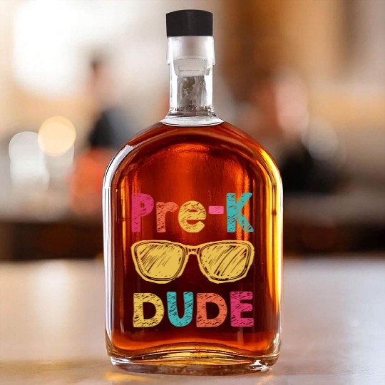 Pre-K Dude Back to School Whiskey Bottles First Day