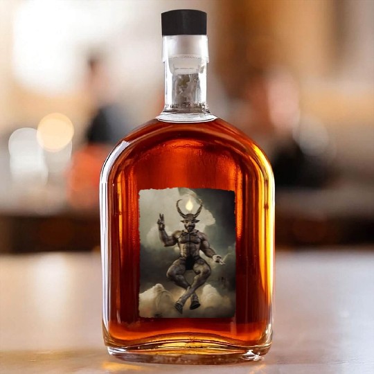 Daddy Baphomet dark PG Whiskey Bottles