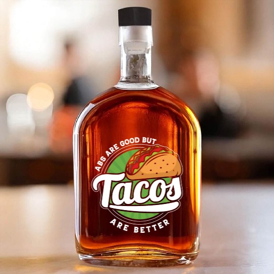 Mexican Tacos Food Lifestyle Food Lover Gifts Idea Whiskey Bottles