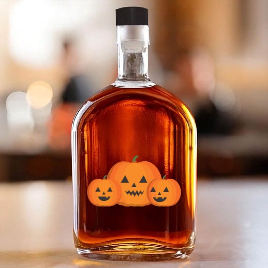 Pumpkin Halloween Whiskey Bottles