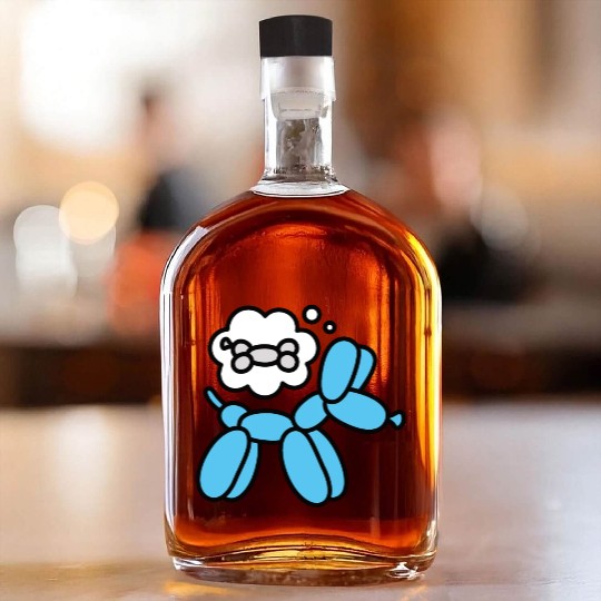 Balloon animal balloon twister balloon dog bone Whiskey Bottles
