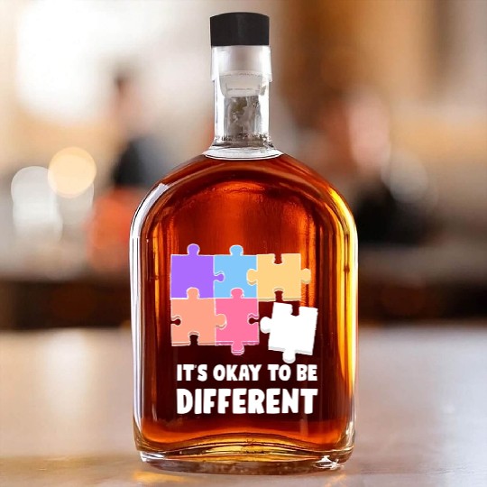 Funny Autism Teacher Whiskey Bottles