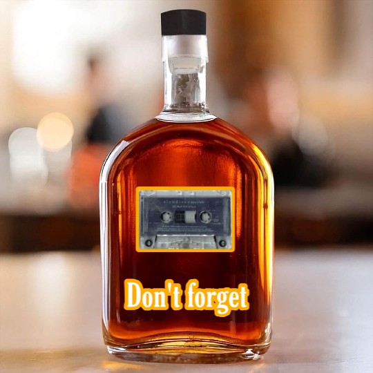 Cassette tape Whiskey Bottles