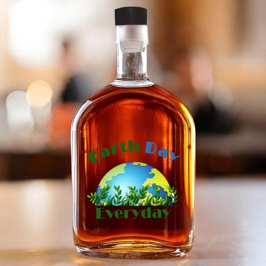 Earth Day Everyday Planet Earth Whiskey Bottles