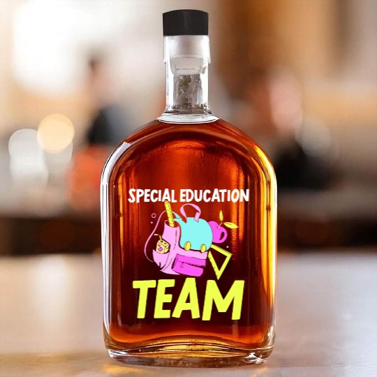 Special Education Team Sped Teacher Awareness Whiskey Bottles