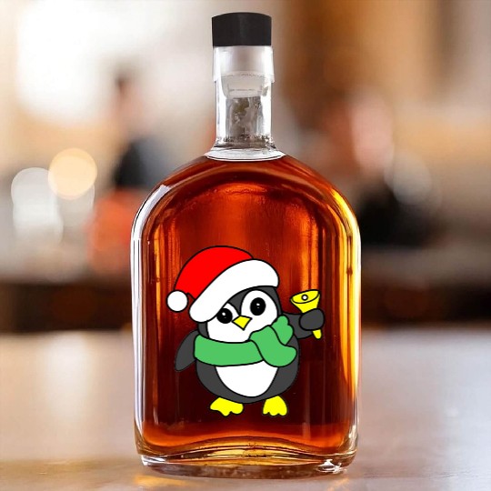 penguin ringing bell Whiskey Bottles