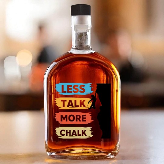 Climbing Mountaineering Climber Mountains Hiking Whiskey Bottles