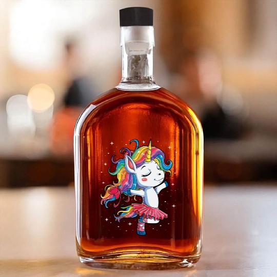 Unicorn Ballet Dancer Whiskey Bottles