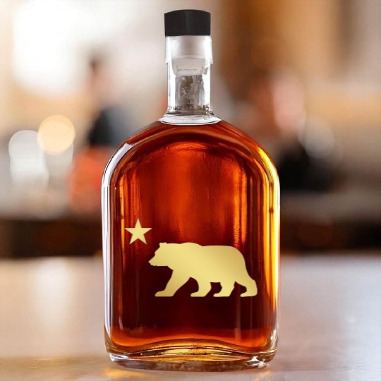 California Bear Whiskey Bottles