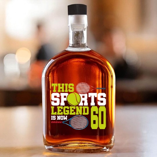 This Sports Legend Is Now 60, Tennis 60th Birthday Whiskey Bottles