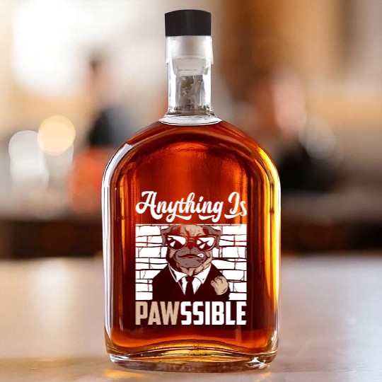 Dog Lovers Animal Rights Pet Owner Lifestyle Gifts Whiskey Bottles