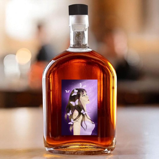 BTS Butterfly Fan Girl Whiskey Bottles