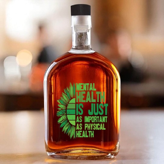 You Are Not Alone Mental Health Awareness Whiskey Bottles
