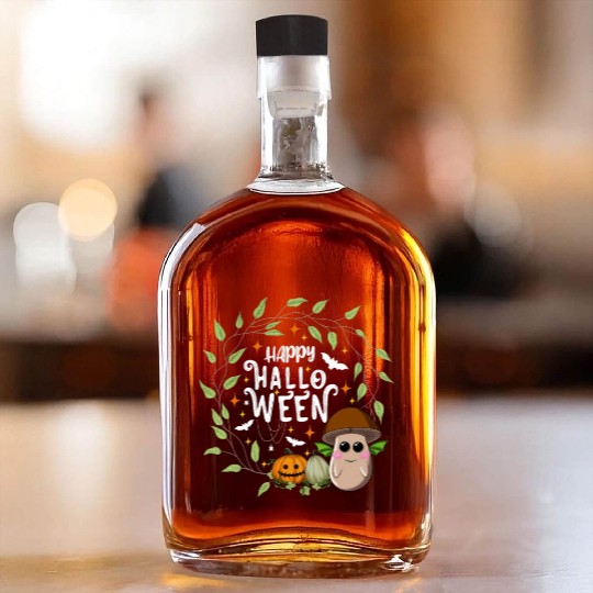 Bat Mushroom 'brown' - Happy Halloween Whiskey Bottles