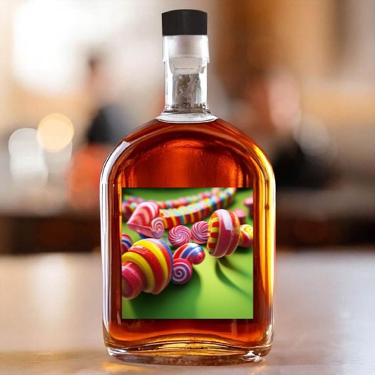 A glimpse into candy land version 1 Whiskey Bottles