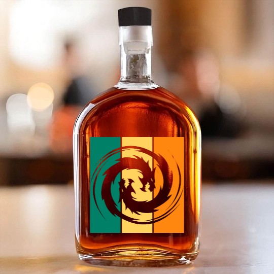 Dragon Ying Yang Whiskey Bottles