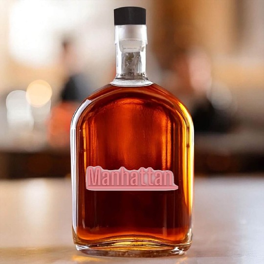 Manhattan NYC Whiskey Bottles