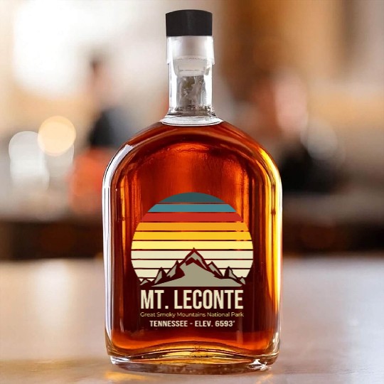 Mt LeConte Great Smoky Mountains Vintage Tennessee Whiskey Bottles