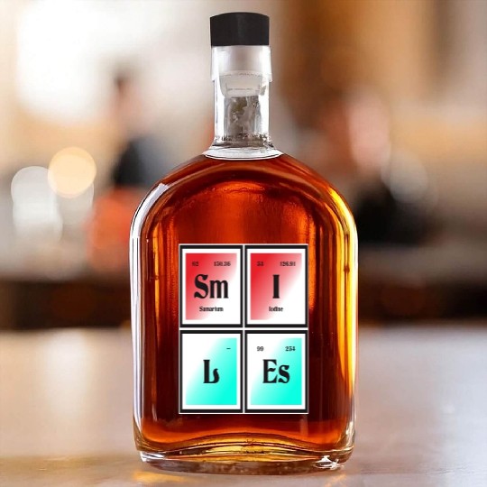 Smiles | Periodic Table of Elements Whiskey Bottles