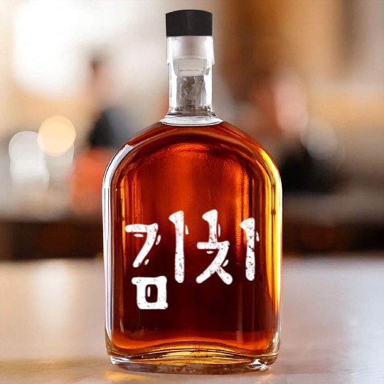 Kimchi Korea food K-Pop K-Drama Whiskey Bottles