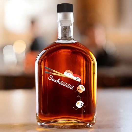 Sushi Lover Japan Lover Cuisine Chef Foodie Whiskey Bottles