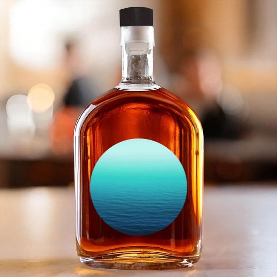 deep Blue water ocean Sea Whiskey Bottles