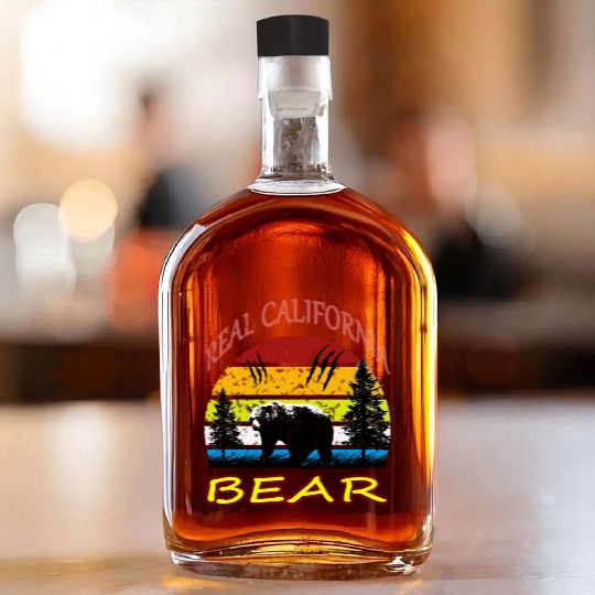 California BEAR Whiskey Bottles