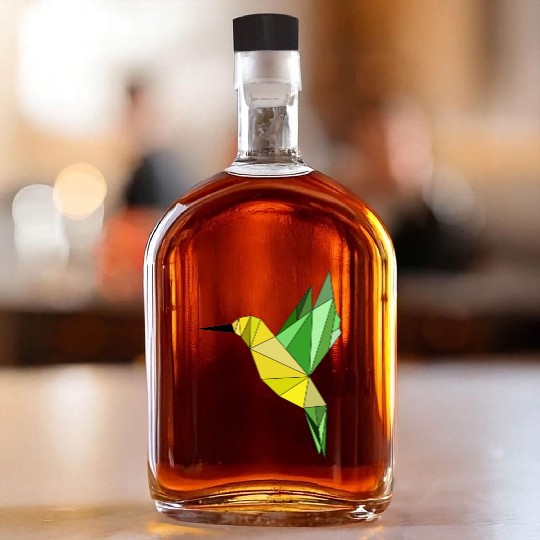 Hummingbird geometrical Whiskey Bottles