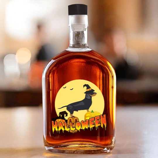 Dachshund Halloween Whiskey Bottles