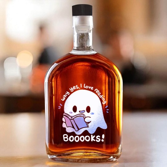 I Love Reading Booooks Whiskey Bottles