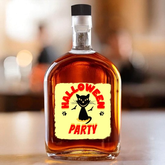 HALLOWEEN PARTY NIGHT Whiskey Bottles