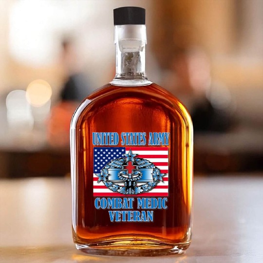 Combat Medic 4th Award Memorable Us Whiskey Bottles