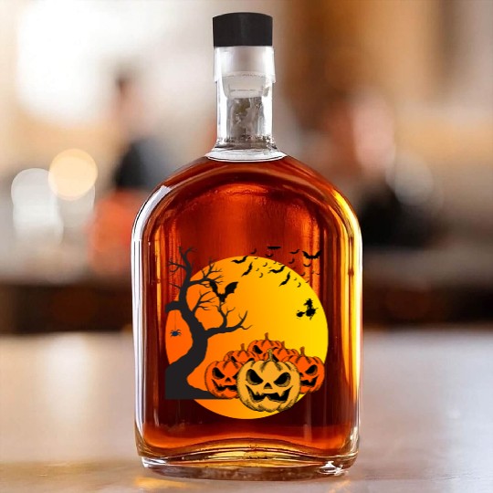 Halloween Night Whiskey Bottles