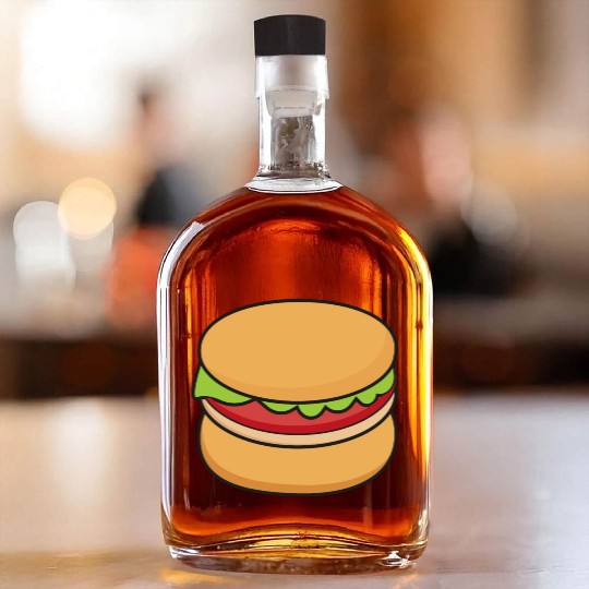 very cute delicious burgers Whiskey Bottles