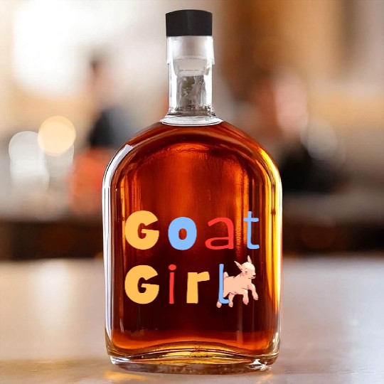 Goat Girl Goat Lover Whiskey Bottles