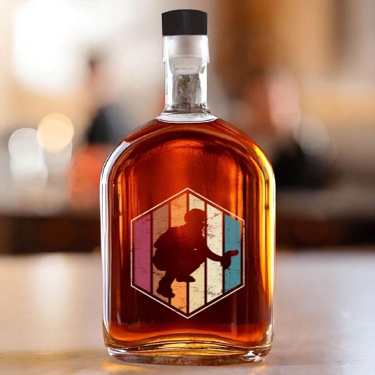 Vintage Baseball Catchers Baseball Catcher Softbal Whiskey Bottles