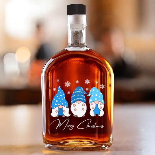 Gnomes family Whiskey Bottles Christmas Whiskey Bottles 2022 winter