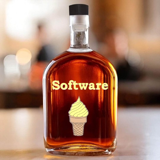 Software Vanilla Ice Cream Whiskey Bottles