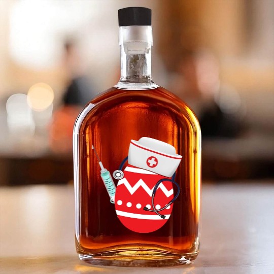 Funny Easter Egg Nurse Stethoscope Syringe RN Whiskey Bottles