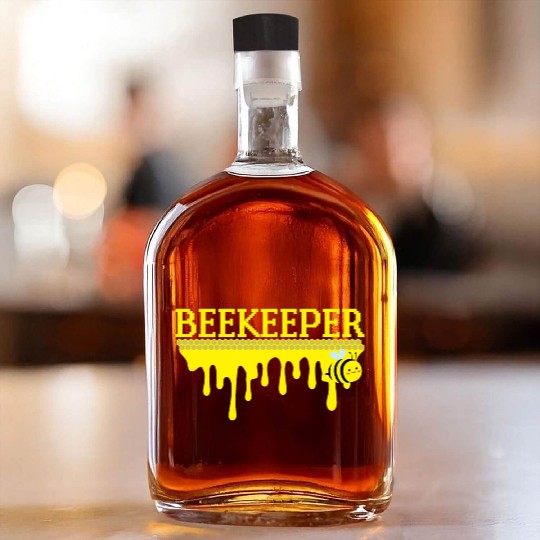 Bee Keeper Beekeeper, Funny Bee Hive Honey Lover Whiskey Bottles