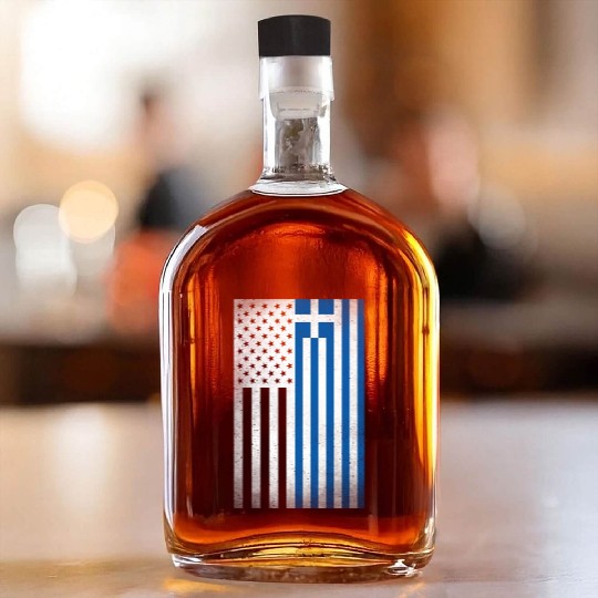 Greece Design for proud Greek Americans Whiskey Bottles