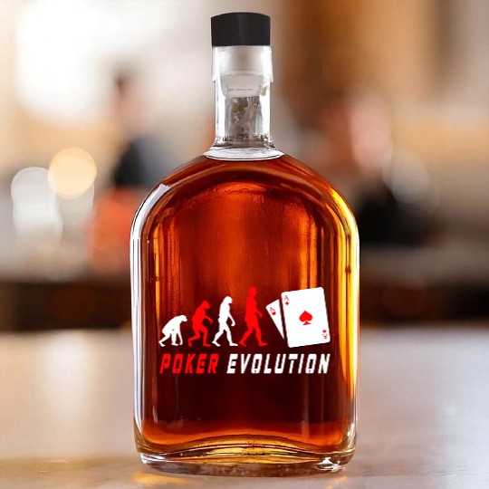 Poker Evolution Whiskey Bottles