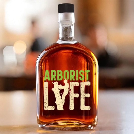 Arborist Life Logger Wood Whisperer Woodworking Whiskey Bottles