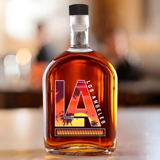 Los Angeles LA California Gift Whiskey Bottles