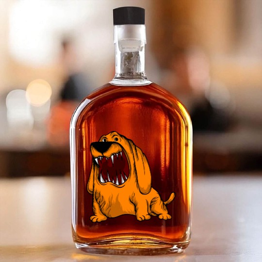 Scary Big Mouth Dog Owners Pet Lover Gift Ideas Whiskey Bottles