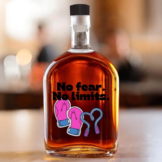 pink boxing gloves - No Fear No limits Whiskey Bottles