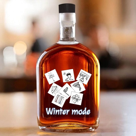 Winter mode Whiskey Bottles