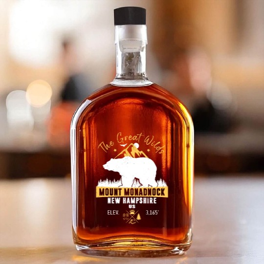 Mount Monadnock New Hampshire Whiskey Bottles