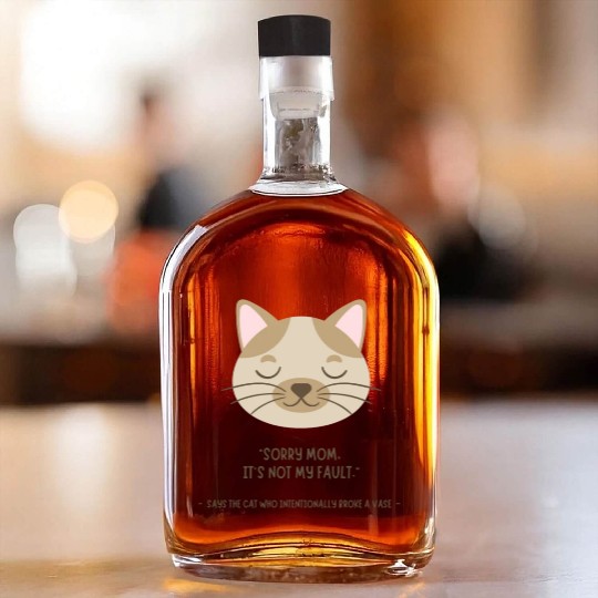 The perfect Cat Mom Whiskey Bottles