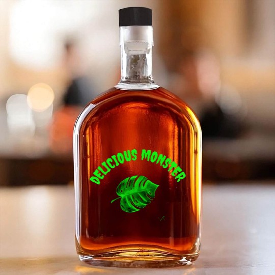 Green delicious monster Whiskey Bottles